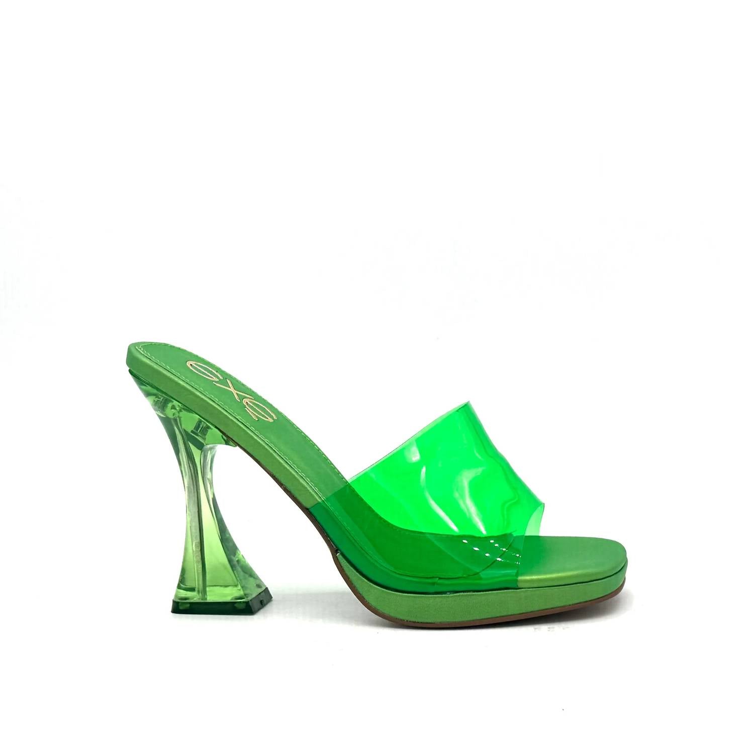 Exe - Women's Clear Sculptural Heel Slide