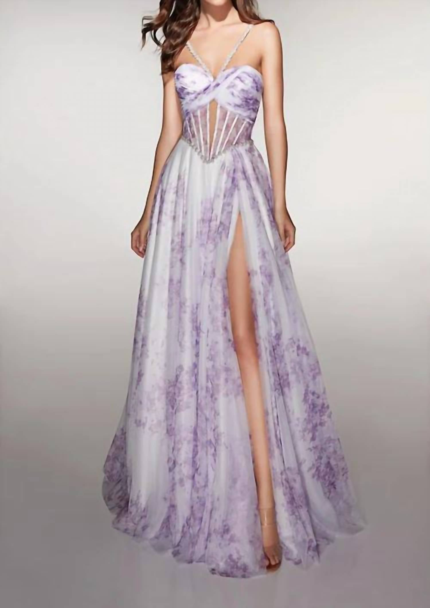 Alyce Paris - Sweetheart Neckline A-line Dress