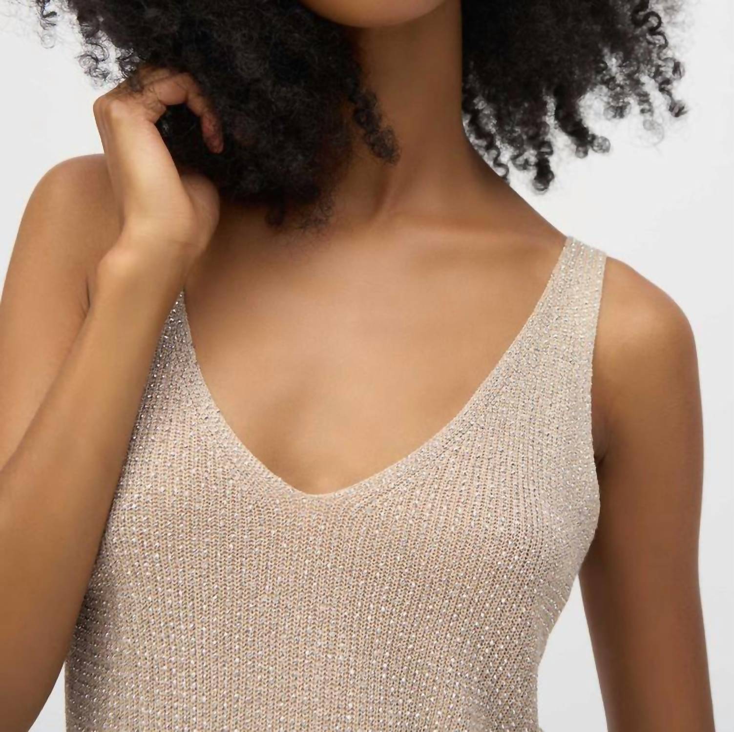 Joseph Ribkoff - Metallic Knitted Cami Top
