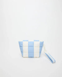VEE Collective Women's Porter Clutch Bag in cerulean marshmallow stripes - women's bag