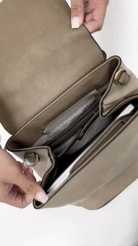 Jen & Co. - Women's Brooks Convertible Vegan Leather Backpack And Shoulder Bag