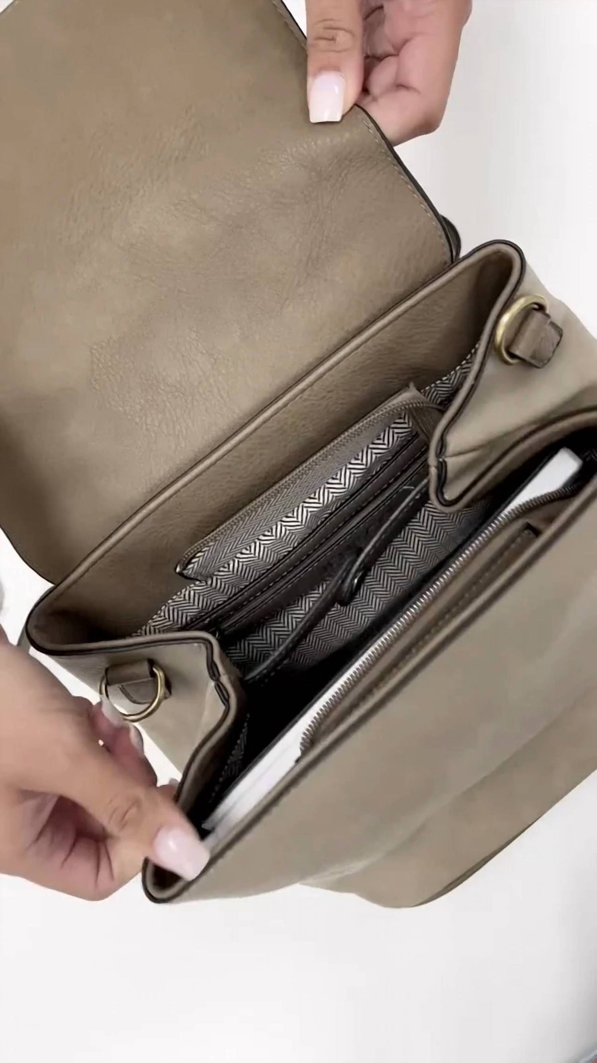 Jen & Co. - Women's Brooks Convertible Vegan Leather Backpack And Shoulder Bag