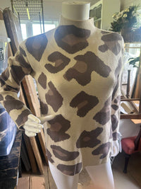 Charlie B - Women's Leopard Print Sweater