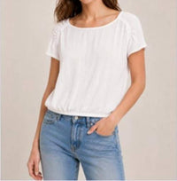 Bella Dahl - Shirred Shoulder Keyhole Back Top