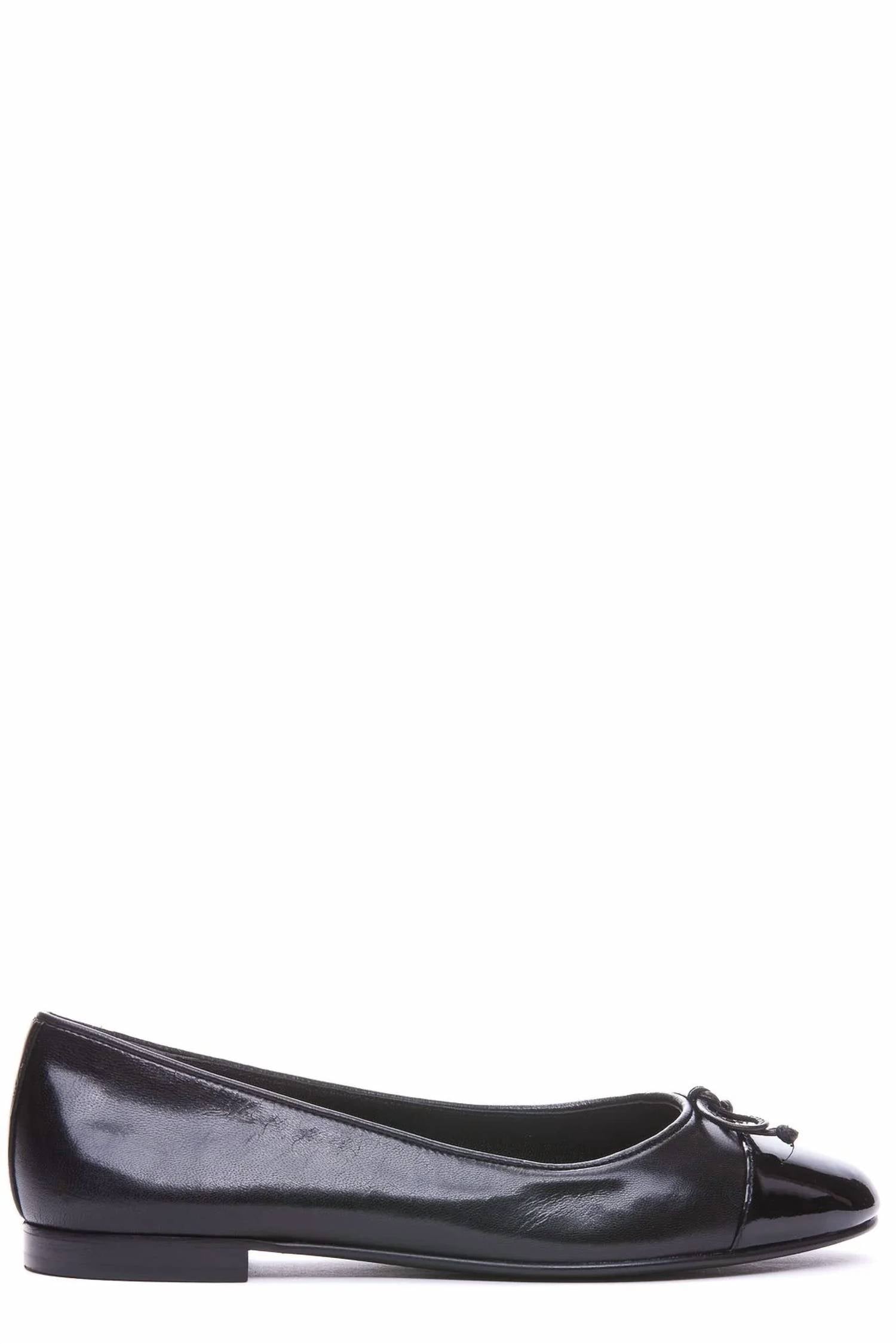 TORY BURCH Women's Cap Toe Ballet Flats in perfect black - women's flats