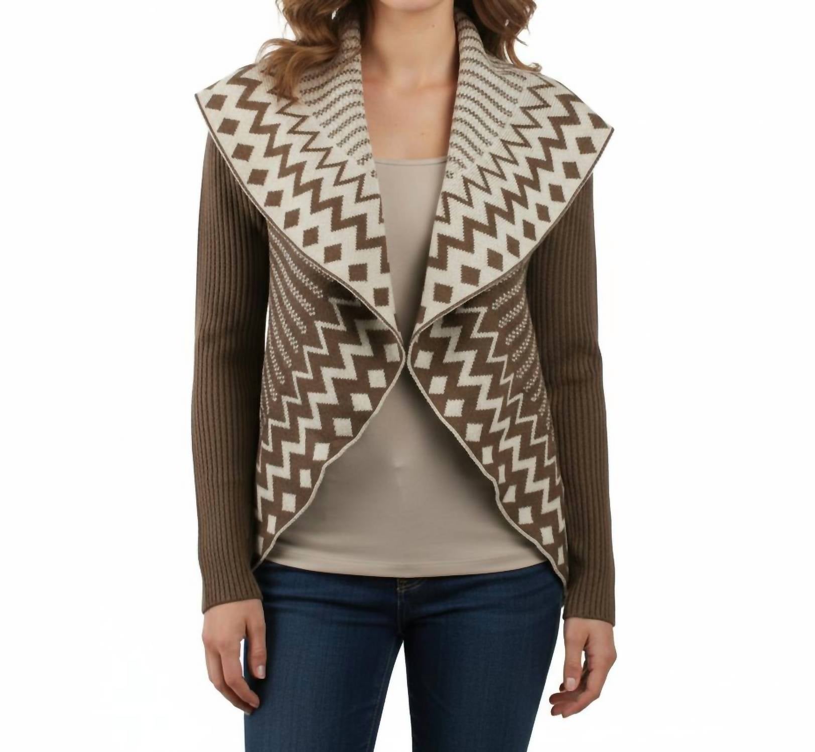 Ya Los Angeles - Long Sleeve Ribbed Cardigan