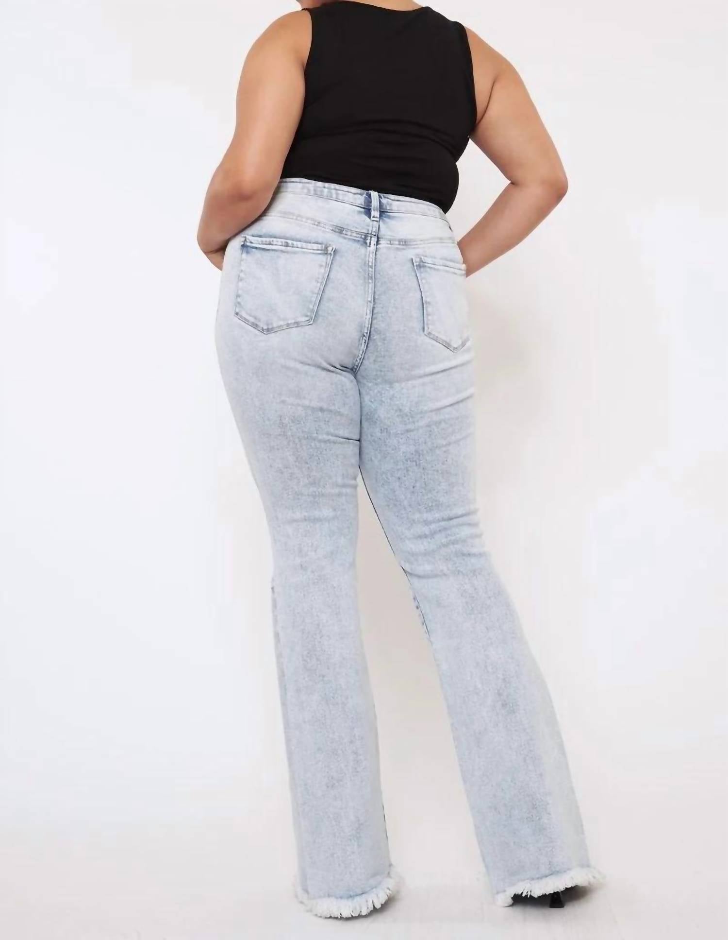 Kancan - High Rise Flare Jeans - Plus