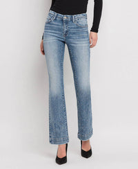 Vervet By Flying Monkey - Mid Rise Seamless Waistband Bootcut Jeans