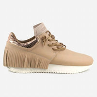 ESSEutESSE Women's Fringe Sneaker in nude - women's sneaker