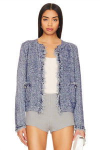 Line And Dot - Fringe Trim Cardigan