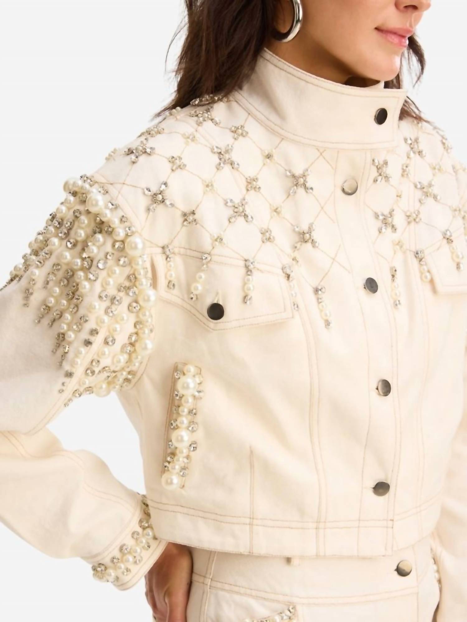 Allison - Rhinestone Relaxed Jacket