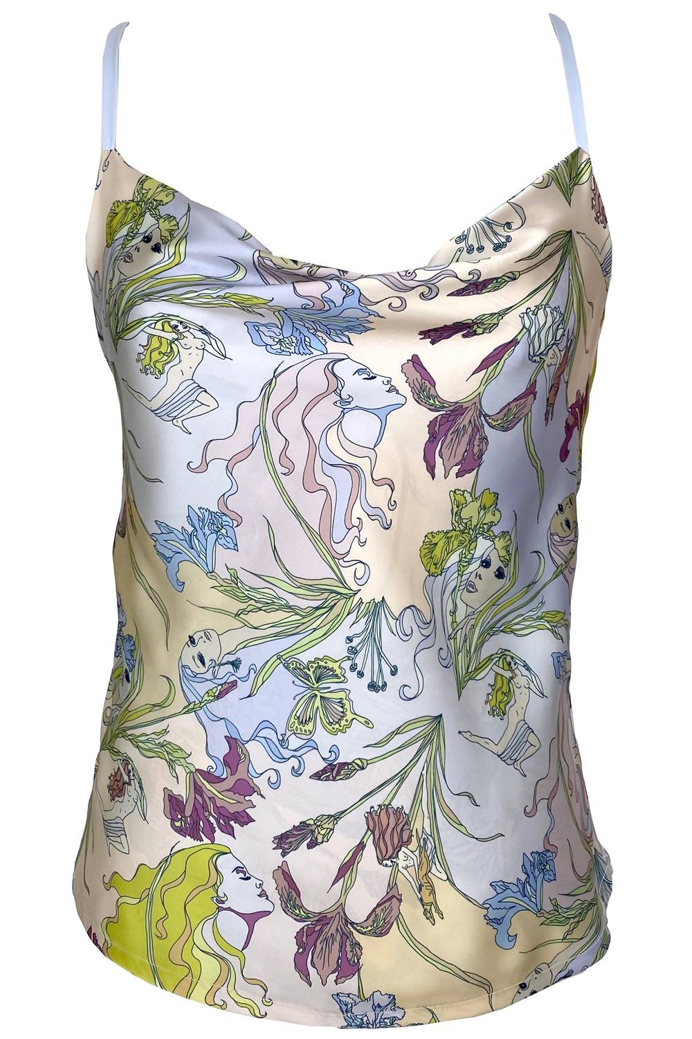 Candice Held - Athena Nouveau Nymphs Reversible Satin Camisole Top