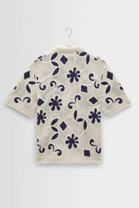 Wax London - Doodle Crochet Porto Polo Shirt