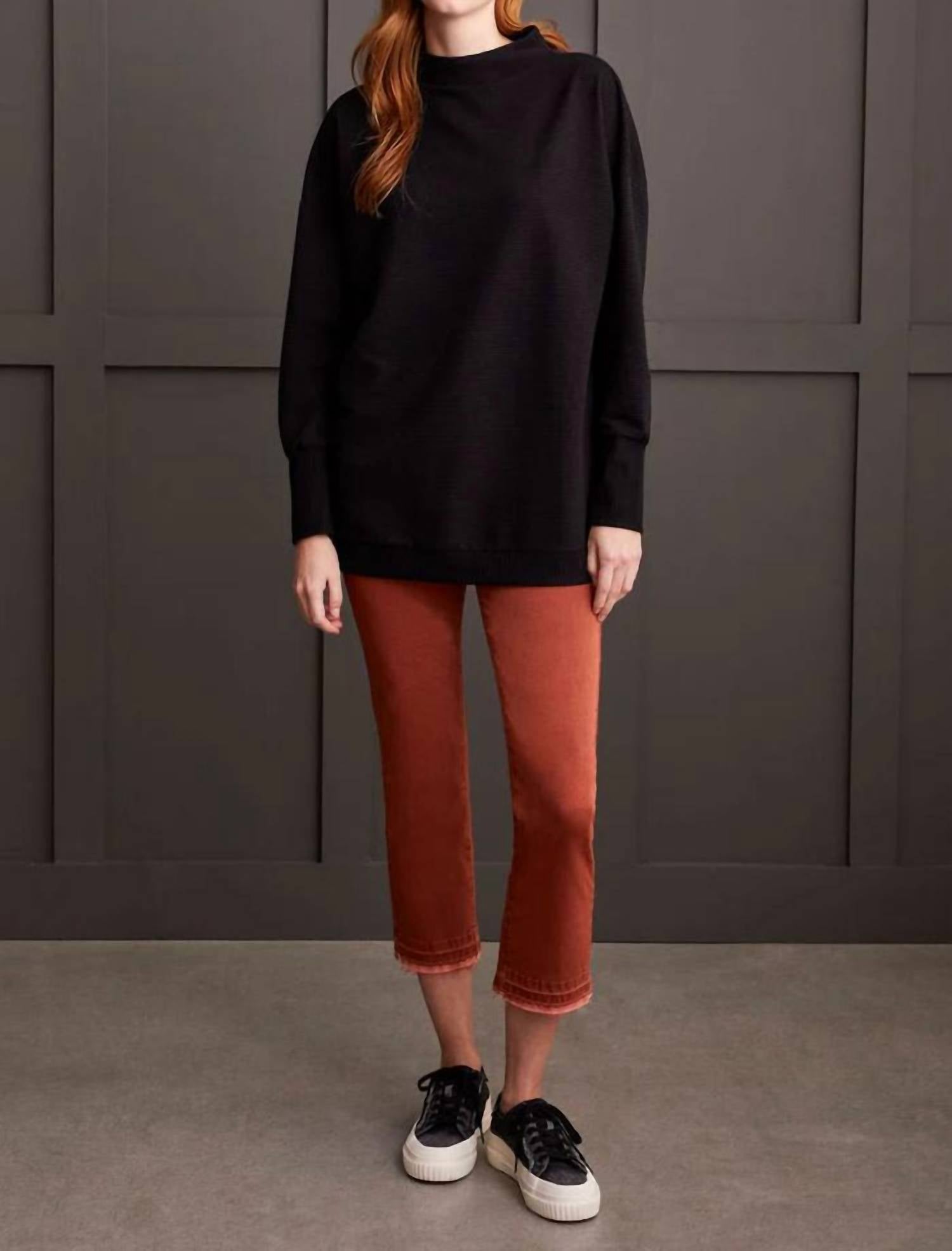 Tribal - Funnel Neck Tunic Top