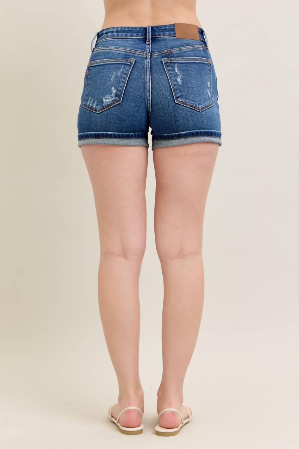 Judy Blue - Cell Phone Pocket Mid Rise Dad Short