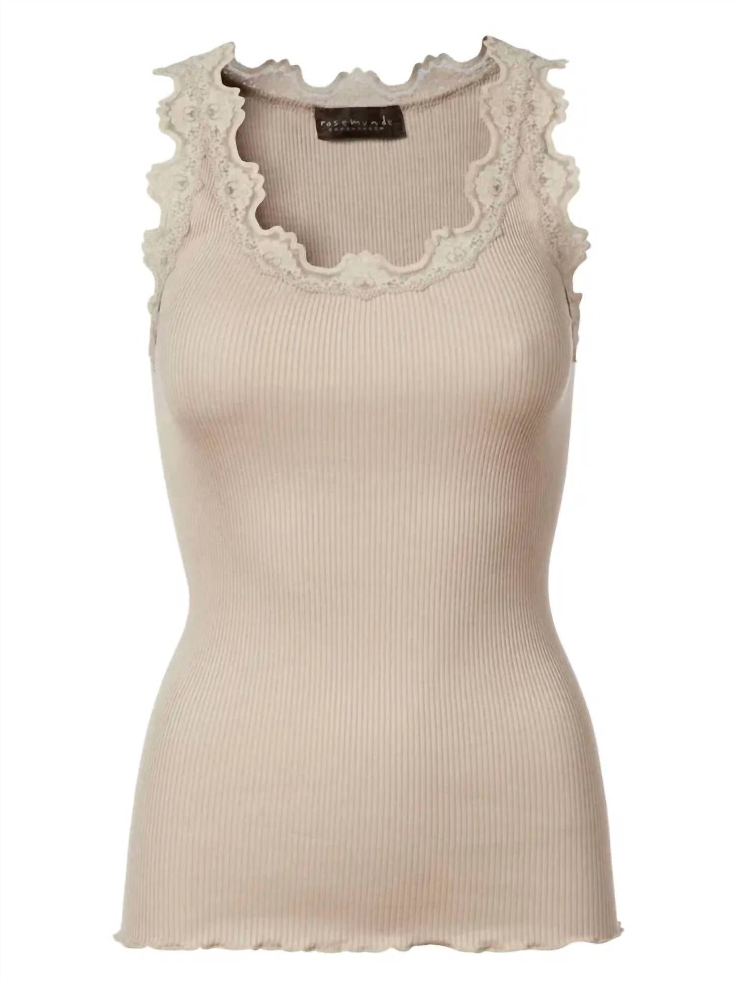 Rosemunde - Women's Top With Lace Trim