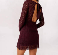 Free People - Honey Open Back Lace Mini Dress