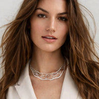 Gold & Honey - Women's Abstract Cuff Choker