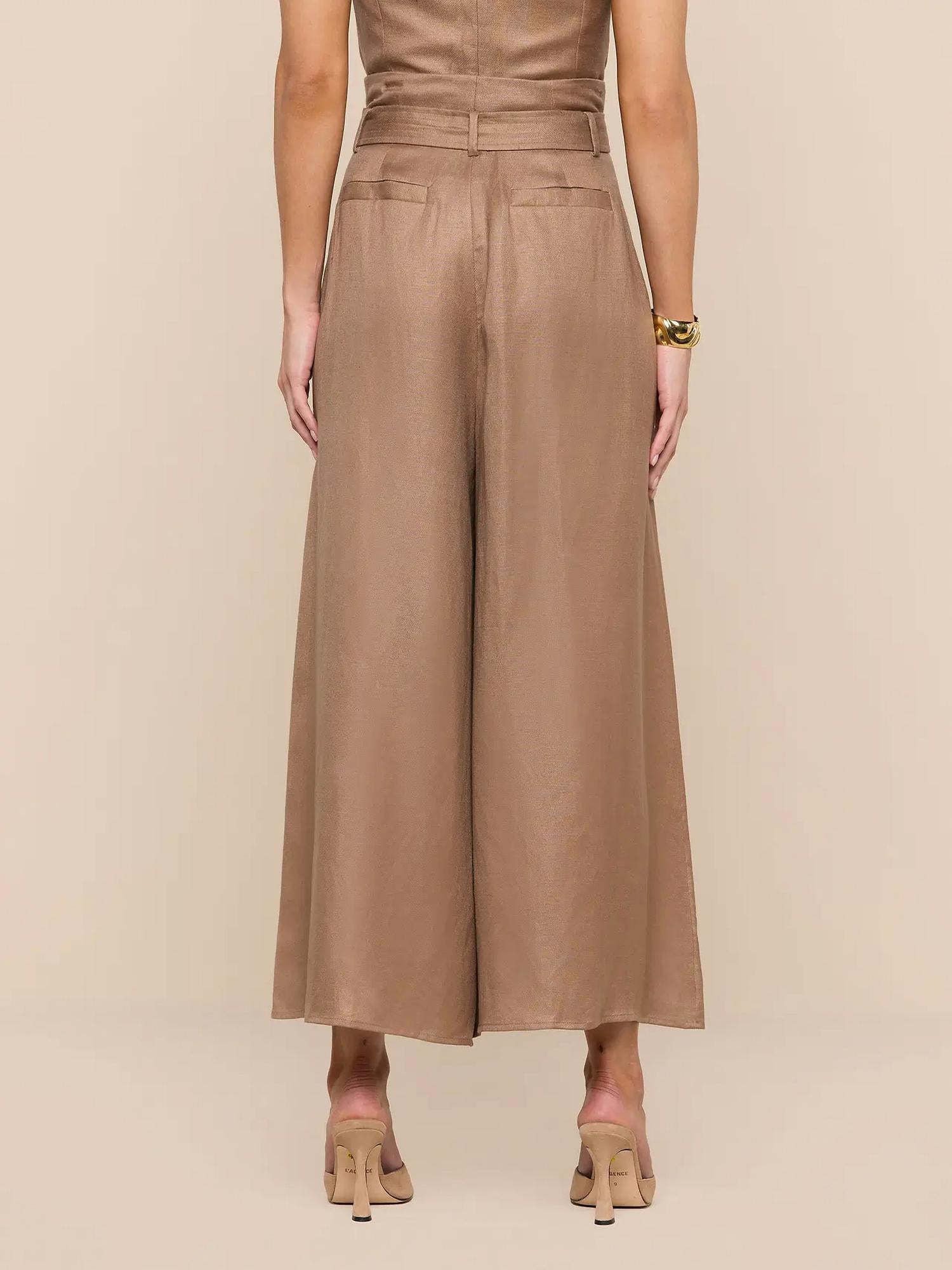 L'Agence - Lowen Wide Cropped Leg Pant
