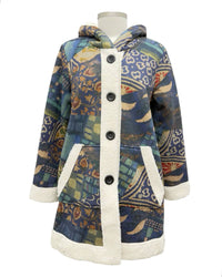 Shana Apparel - Patchwork Print Pocket Jacket