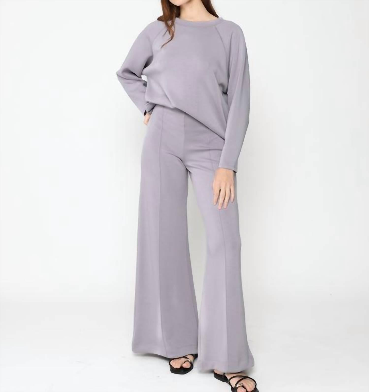 RIPLEY RADER Oversized Raglan Top in silver - men's sweater - view 5