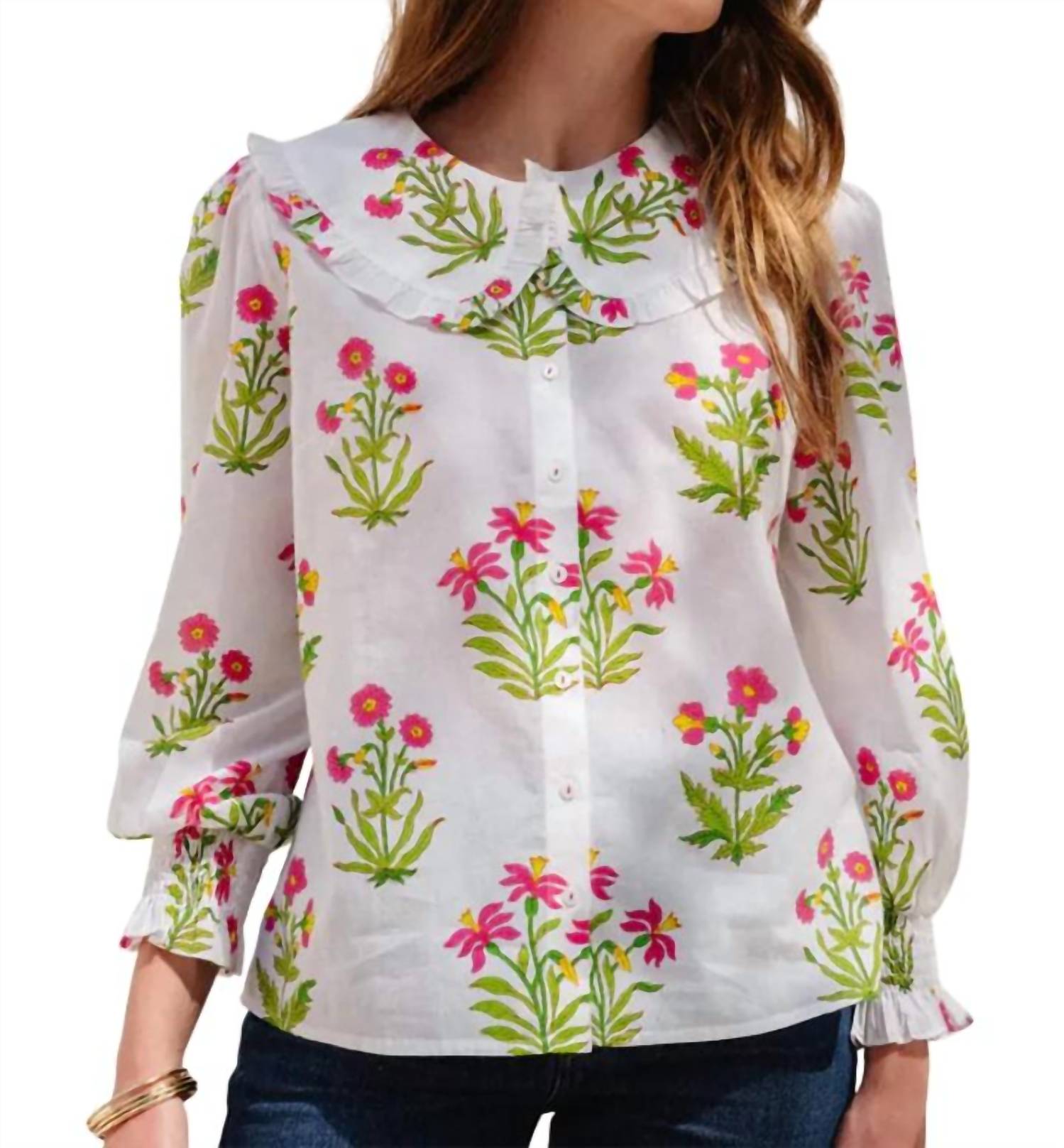 Pink City Prints - Apple Blouse