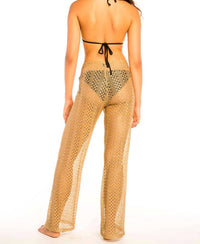 Jordan Taylor - Metallic Pull On Pant Cover Up