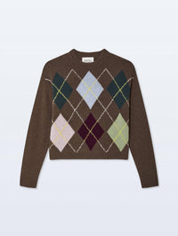 White + Warren - Cashmere Argyle Sweater