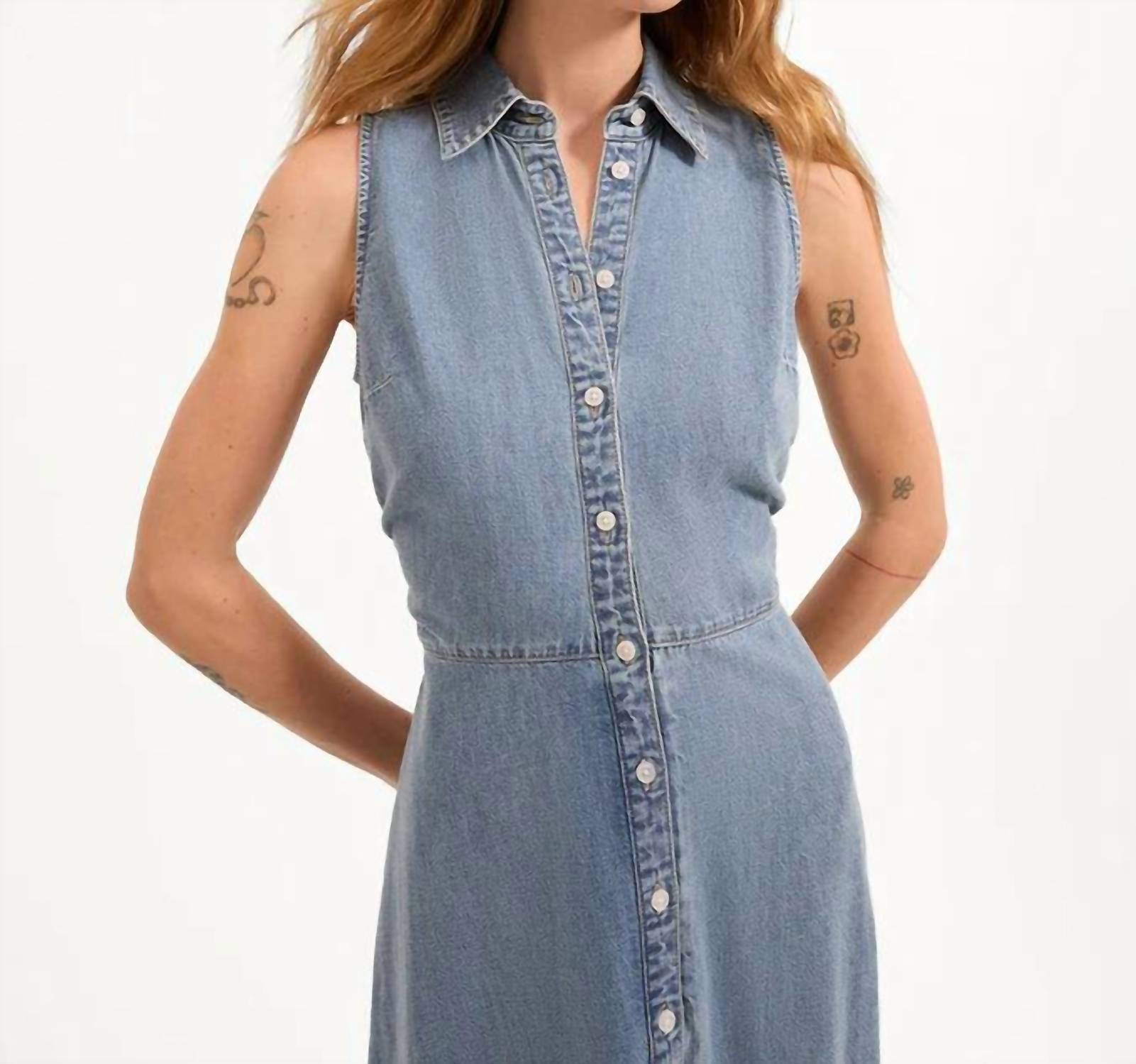 Veronica Beard - Women's Starlight Denim Fuller Midi Dress
