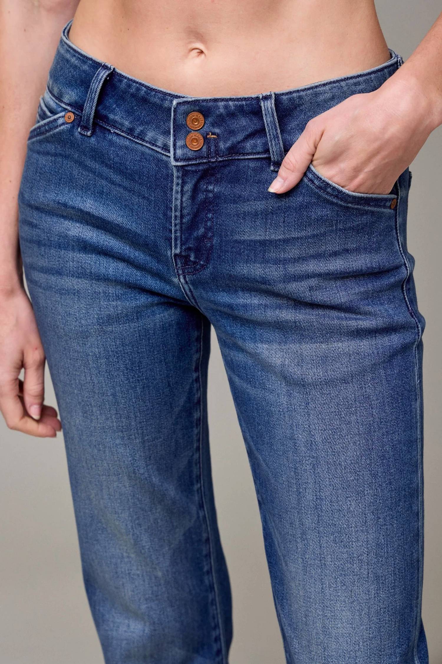 Hidden - Ryan Double Waistband Low Rise Jeans