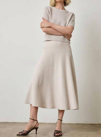 Lilla P - Flared Knit Skirt