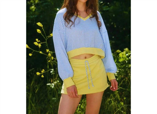 Bucketlist - Striped Crop Top