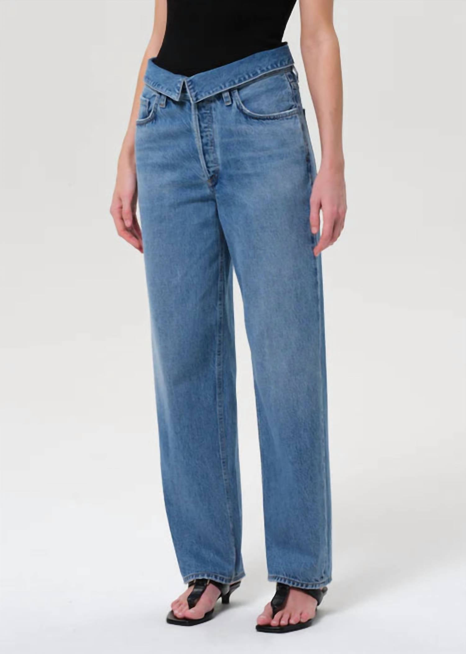 AGOLDE Women's Echo Taper Jean in shrine - women's jeans - alternate view