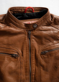 Iron & Resin Topanga Leather Jacket in cognac - women's jacket - view 8