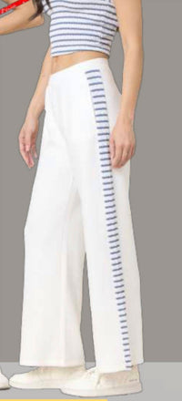 Vintage Havana - striped cloud wide leg pant
