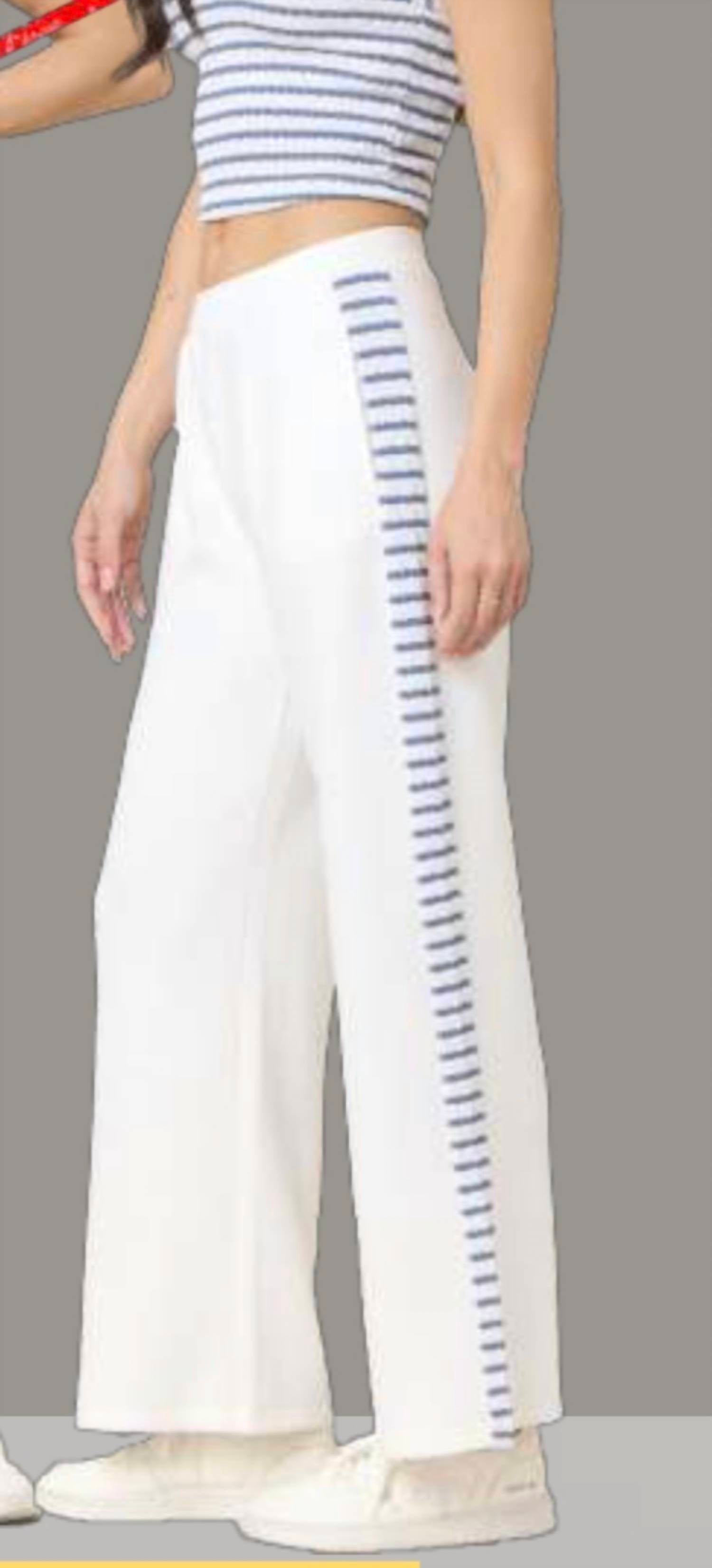 Vintage Havana - striped cloud wide leg pant