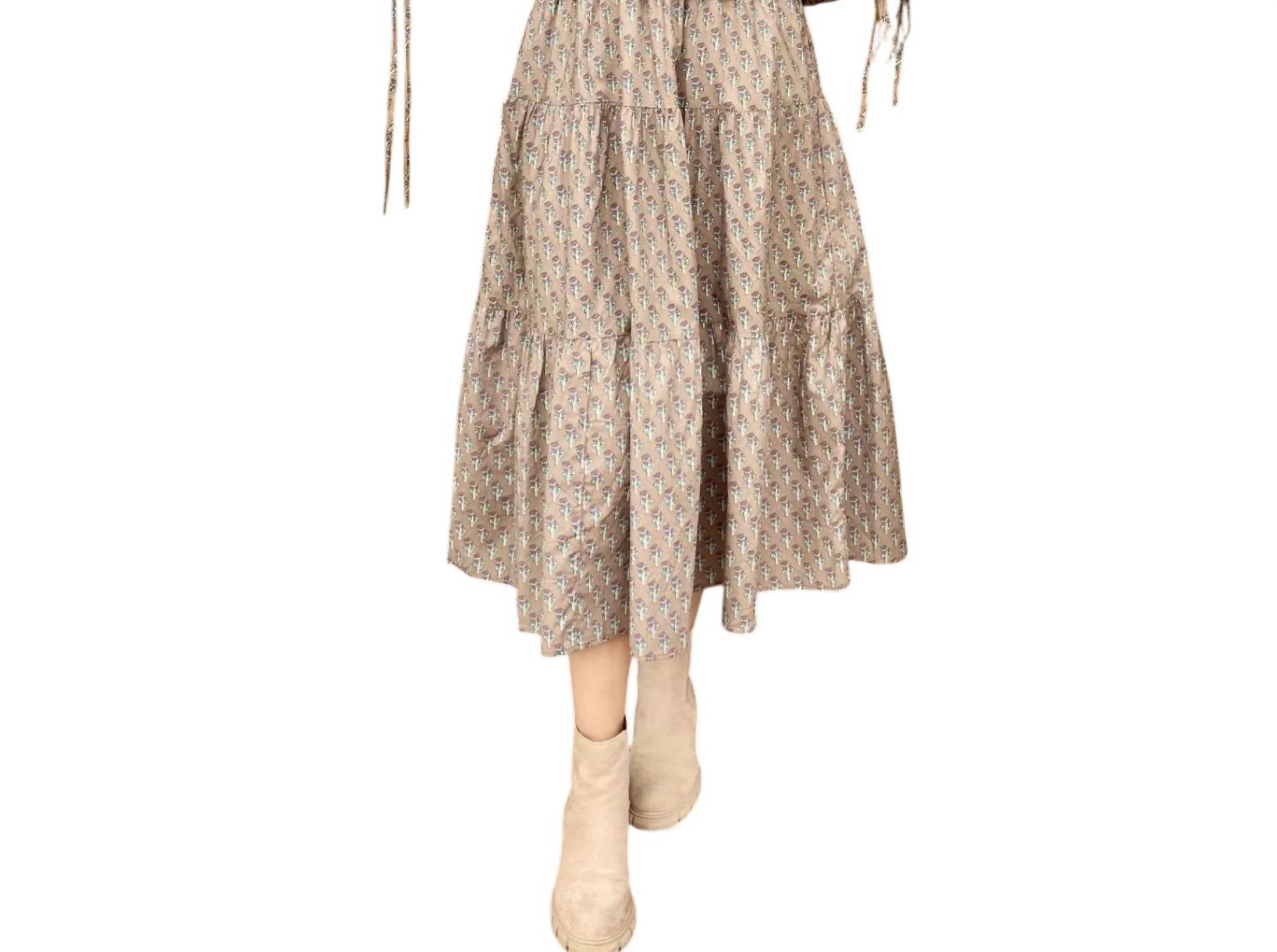 Ces Femme Bailey Midi Dress in mocha - women's dress