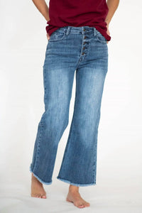 Tea N Rose - Women's Rhea High Rise Cropped Jeans