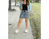 Julia Rose Sydney Jogger Skirt in snakeskin - women's skirt - view 5