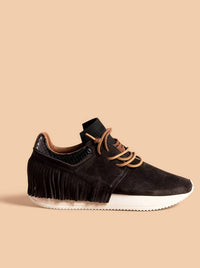 ESSEutESSE Women's Brain Sneaker in charcoal - women's sneaker - alternate view