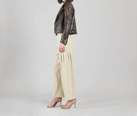 Clara Sunwoo - Distressed Vegan Leather Jacket