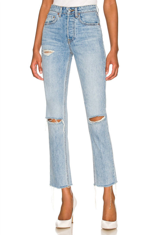 Grlfrnd - KAROLINA HIGH RISE STRAIGHT CROP JEAN