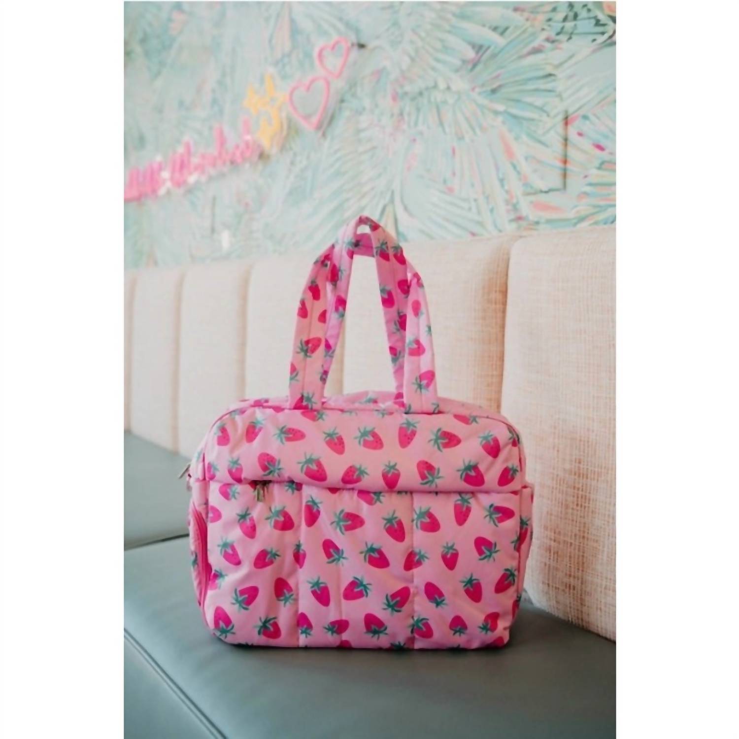 Katydid - Women's Strawberry Weekender Travel Bag