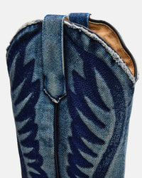 STEVE MADDEN Women's Albany Boots in denim fabric - women's shoe - view 5