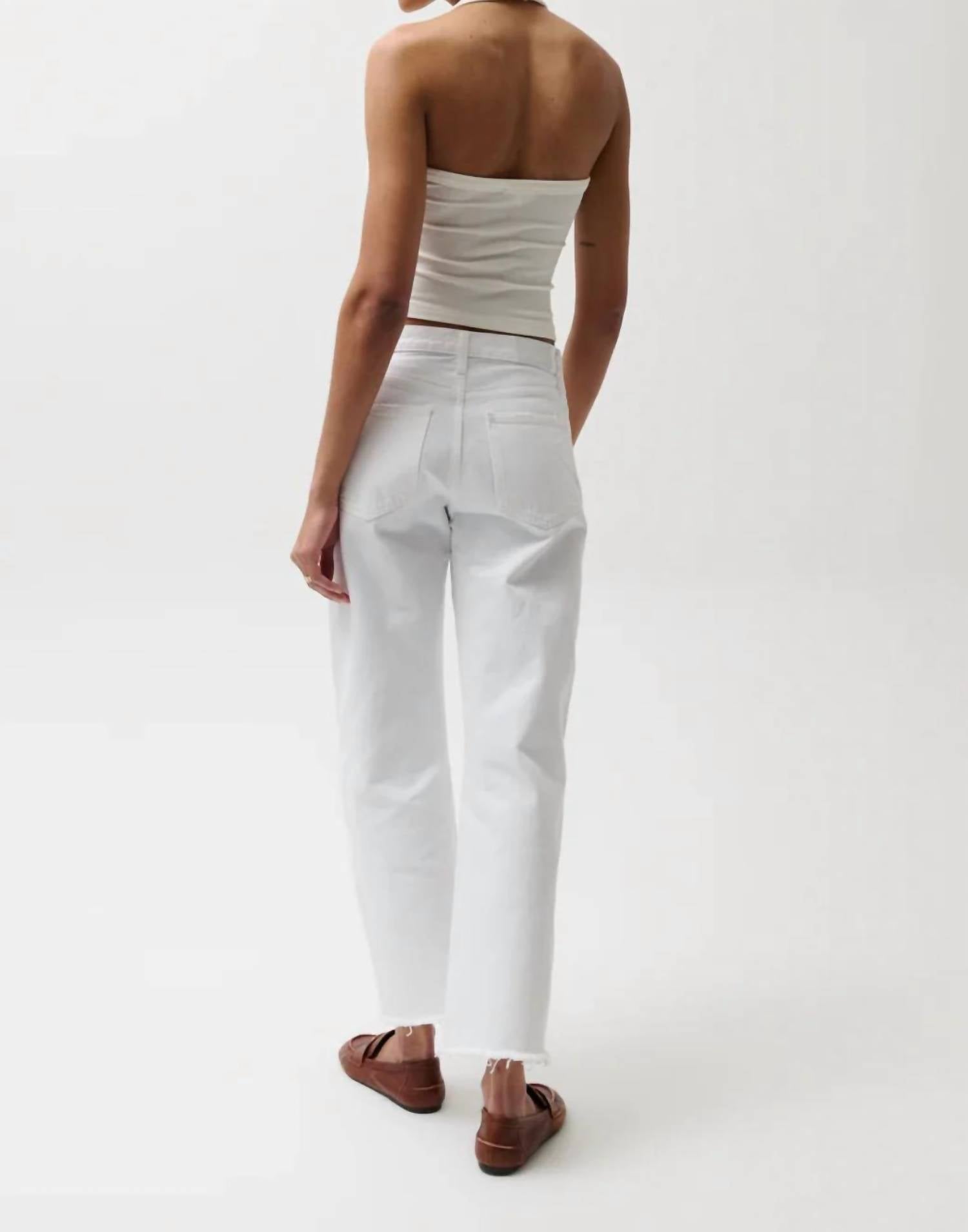 Pistola - Lexi Mid Rise Bowed Straight Jean