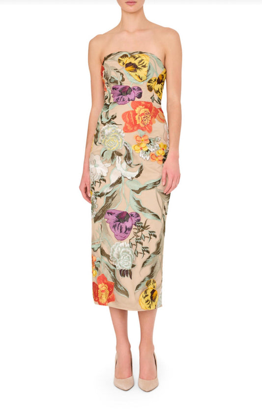 Milly - Shiloh Floral-embroidered Sheath Dress