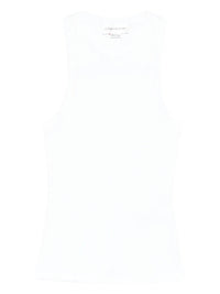 VICTORIA BECKHAM Rib Tank Top in white - women's tank top - view 5