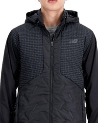 New Balance Impact Run Luminous Heat Jacket in black - men's shirt - detail view