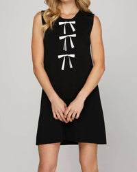 She + Sky - Mini Dress With Bows