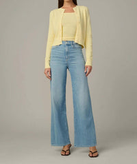 Joe's Jeans Pointelle Dani Cardigan in sunshine - women's cardigan
